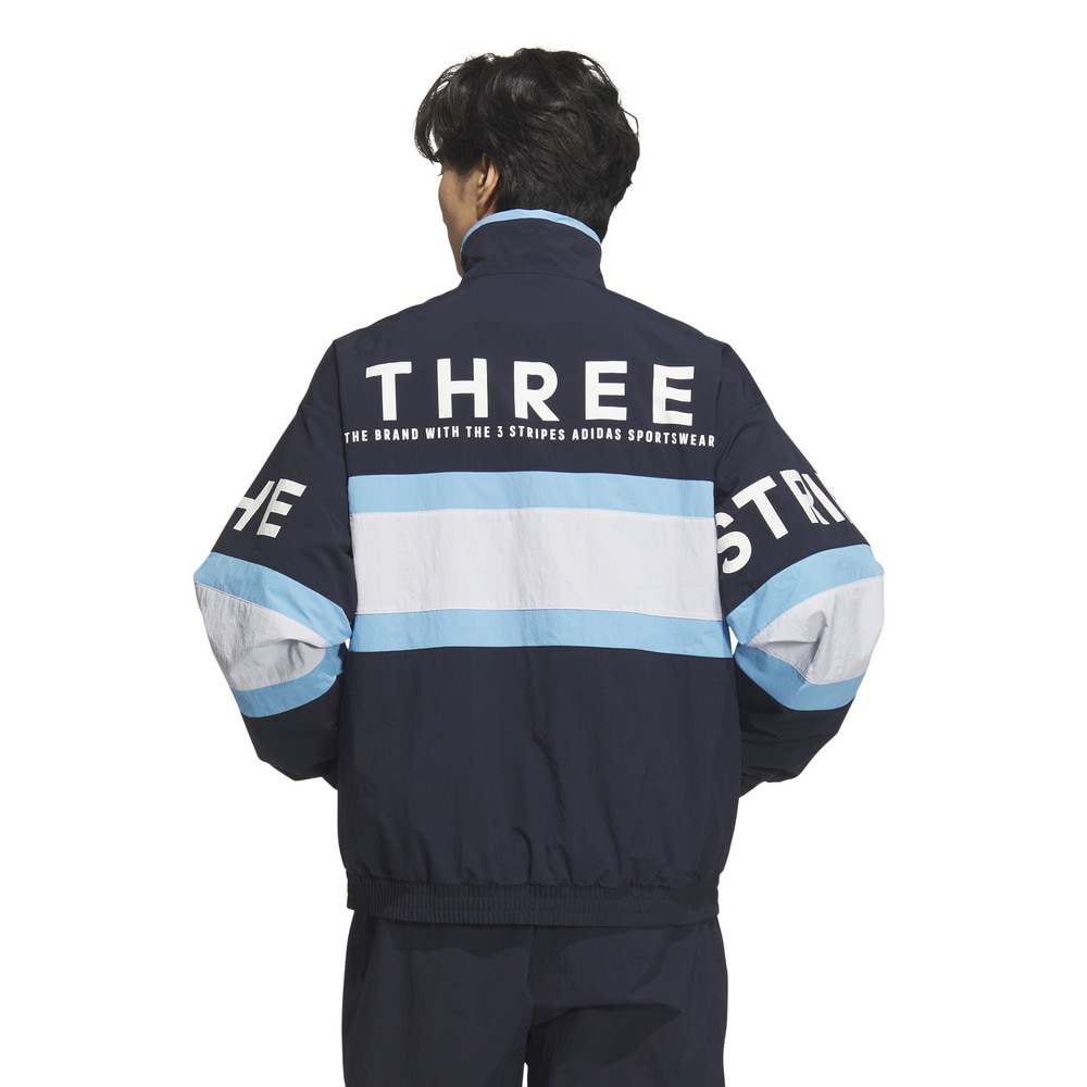 アディダス（adidas）（メンズ）ワーディング パック ルーズフィット メッシュ裏地付き ウーブンジャケット KQD39-JM2065
