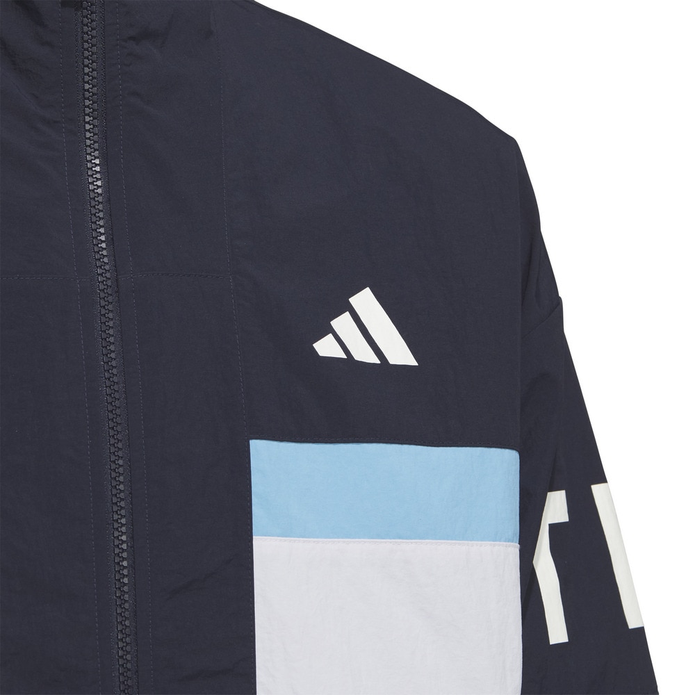 アディダス（adidas）（メンズ）ワーディング パック ルーズフィット メッシュ裏地付き ウーブンジャケット KQD39-JM2065