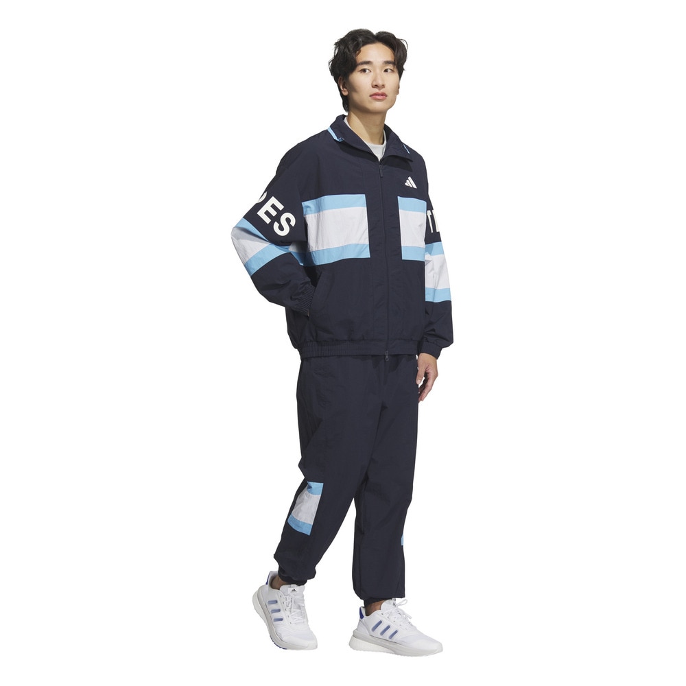 アディダス（adidas）（メンズ）ワーディング パック ルーズフィット メッシュ裏地付き ウーブンジャケット KQD39-JM2065