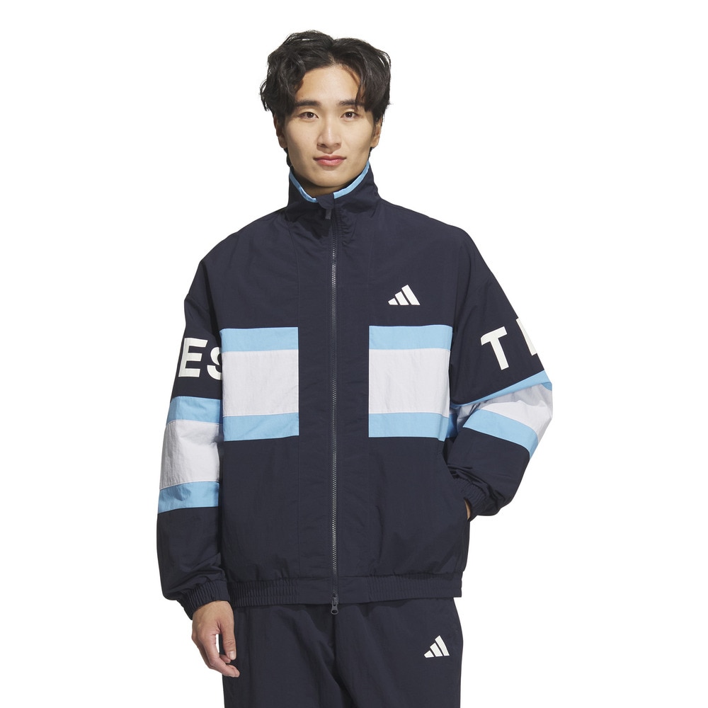 アディダス（adidas）（メンズ）ワーディング パック ルーズフィット メッシュ裏地付き ウーブンジャケット KQD39-JM2065