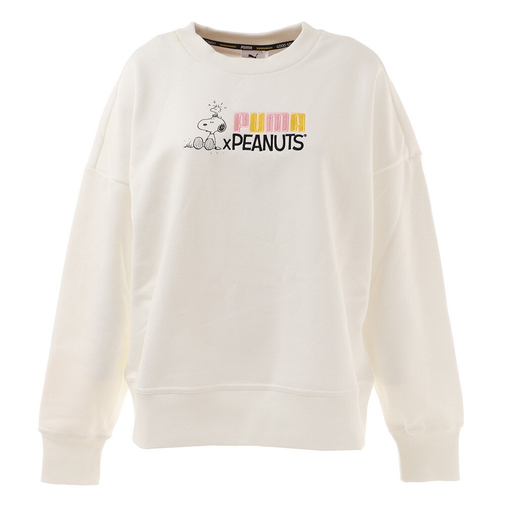 PEANUTS クルーネックスウェットシャツ 531159 02 WHT