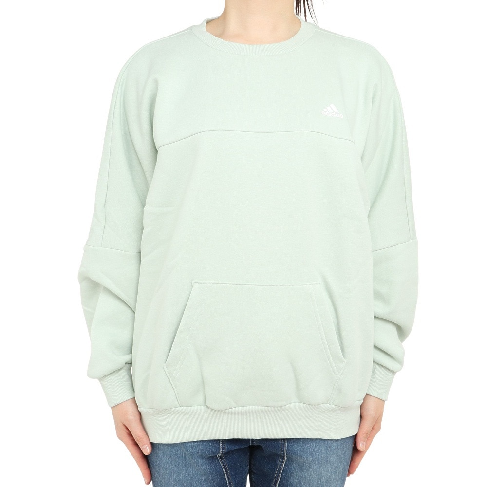 アディダス アディダス Adidas レディース ワーディング オーバーサイズフィット フリーススウェットシャツ Ck591 Hm2810 スポーツ用品はスーパースポーツゼビオ
