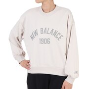 ニューバランス(new balance)(レディース)トレーナー レディース Essentials Varsity スウェットクルーネック WT33553MBM