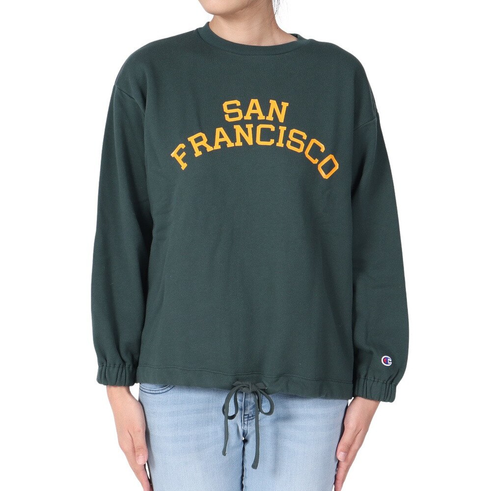 チャンピオン-ヘリテイジ（CHAMPION-HERITAGE）（レディース）LOOSE HVW WASH GR スウェットシャツ CW-Y010 570