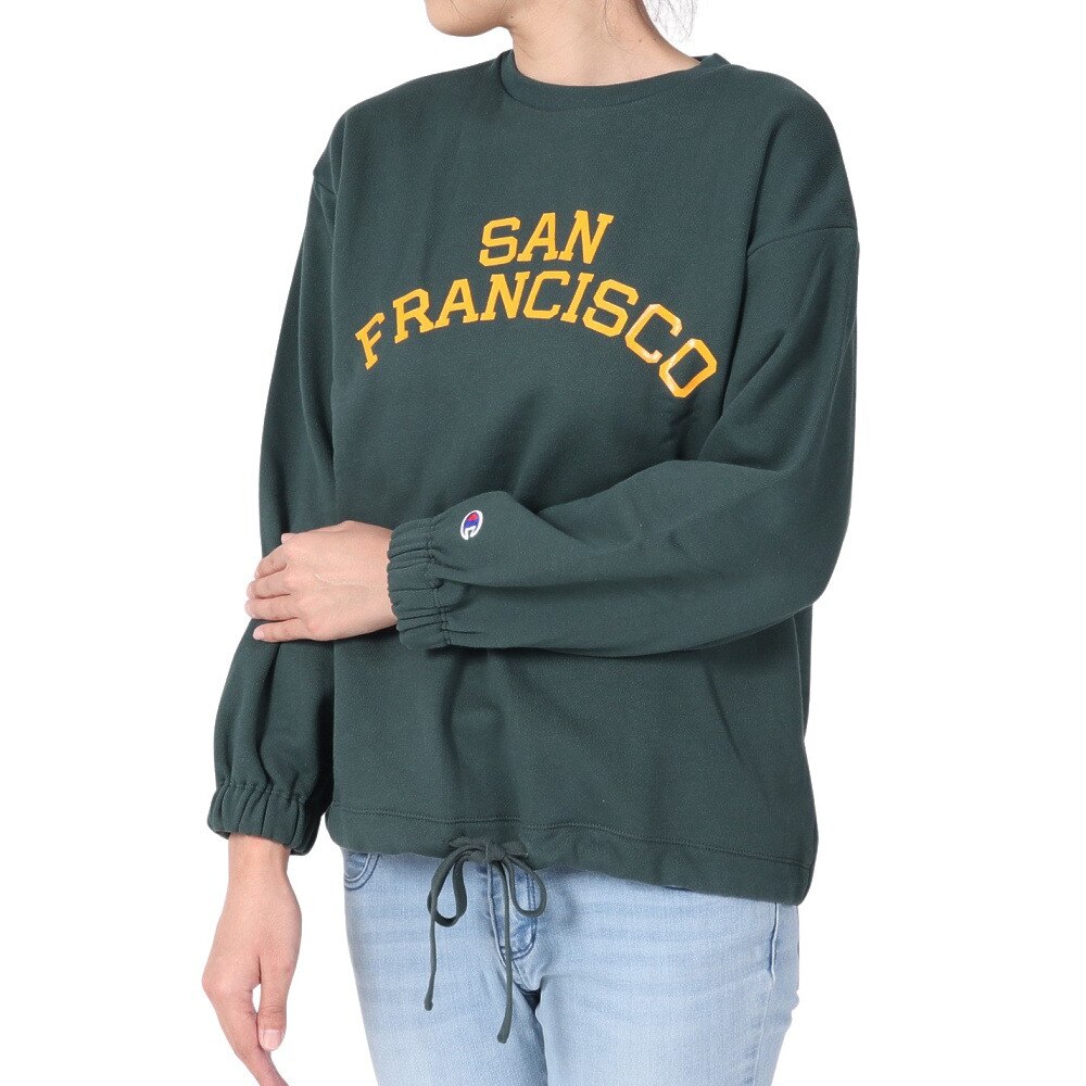 チャンピオン-ヘリテイジ（CHAMPION-HERITAGE）（レディース）LOOSE HVW WASH GR スウェットシャツ CW-Y010 570