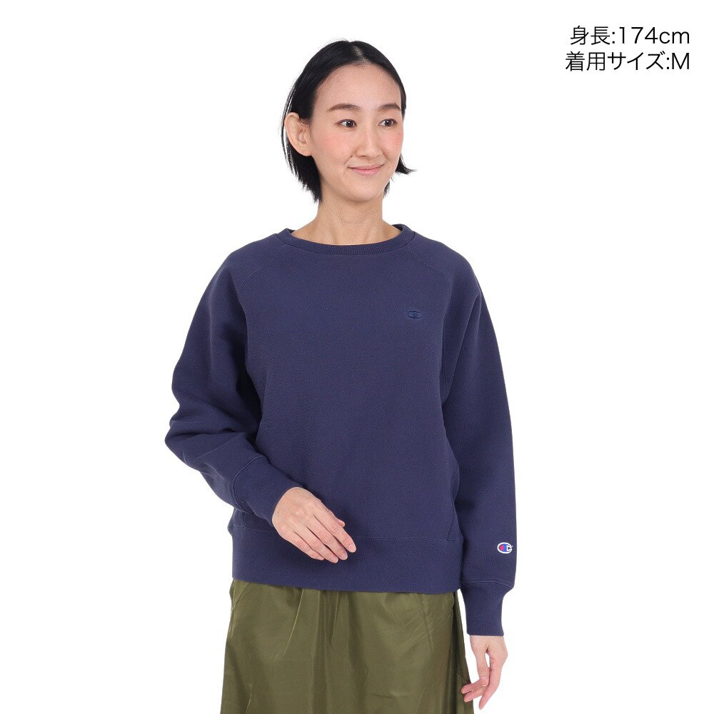 チャンピオン-ヘリテイジ（CHAMPION-HERITAGE）（レディース）クルーネックスウェットシャツ 23FW CW-Y003 386
