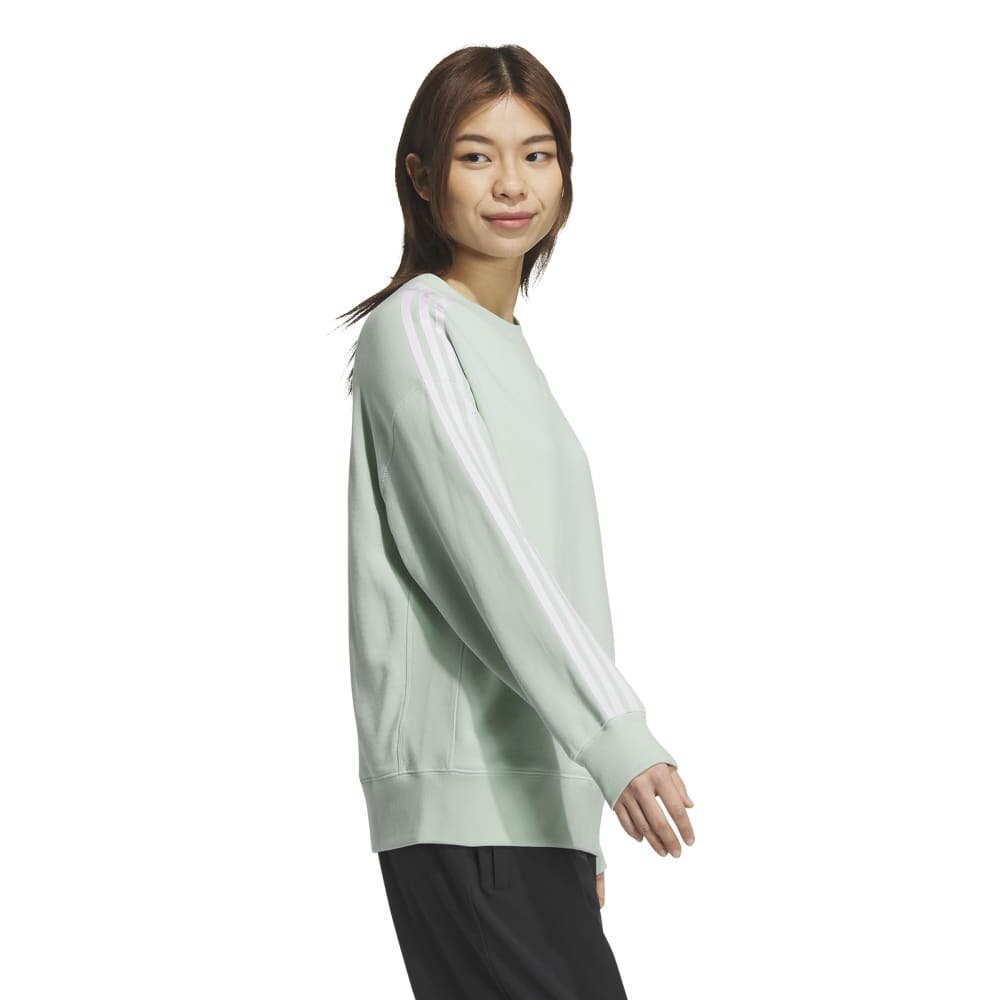 アディダス（adidas）（レディース）エッセンシャルズ プラス スリーストライプス フレンチテリー クルーネックスウェットシャツ KVF83-JF1415★★★