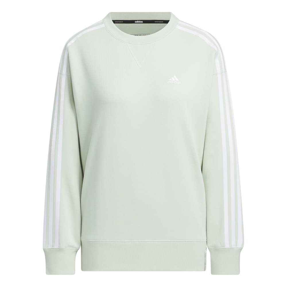 アディダス（adidas）（レディース）エッセンシャルズ プラス スリーストライプス フレンチテリー クルーネックスウェットシャツ KVF83-JF1415★★★