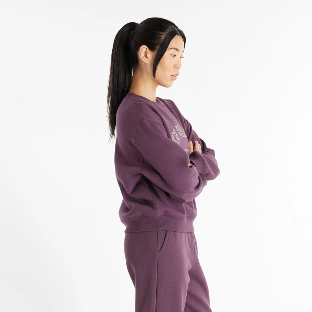 ニューバランス（new balance）（レディース）グラフィック フレンチテリー クルースウェット 裏起毛 WT43516PLN