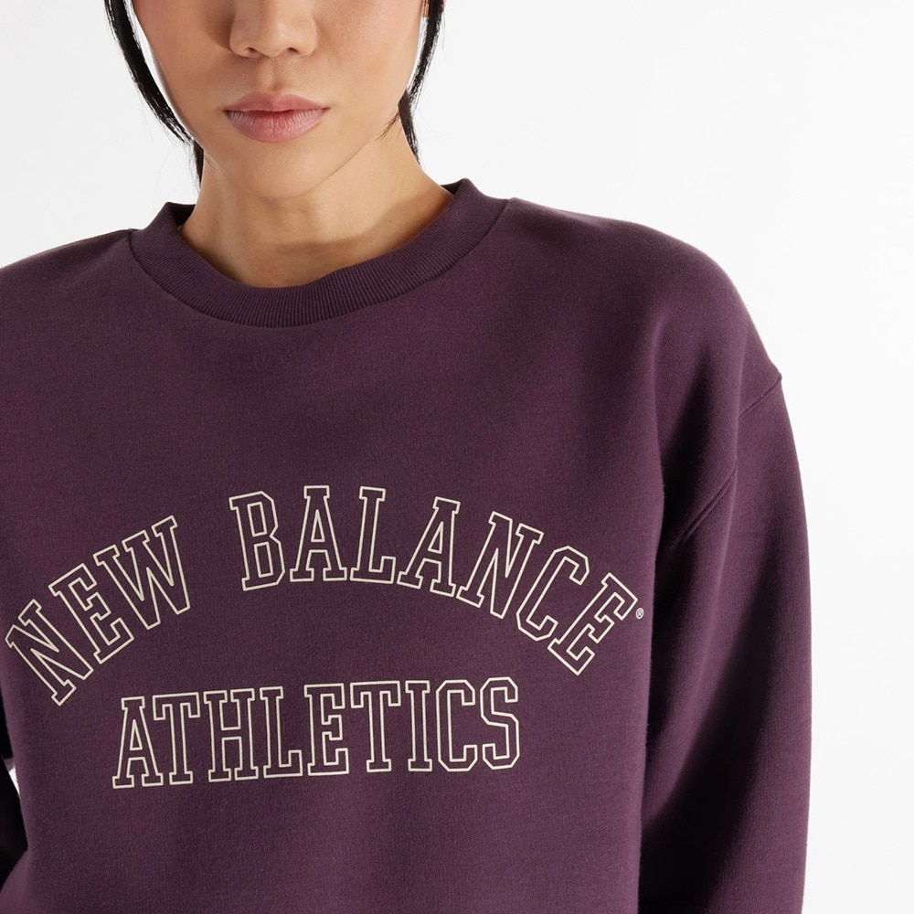 ニューバランス（new balance）（レディース）グラフィック フレンチテリー クルースウェット 裏起毛 WT43516PLN