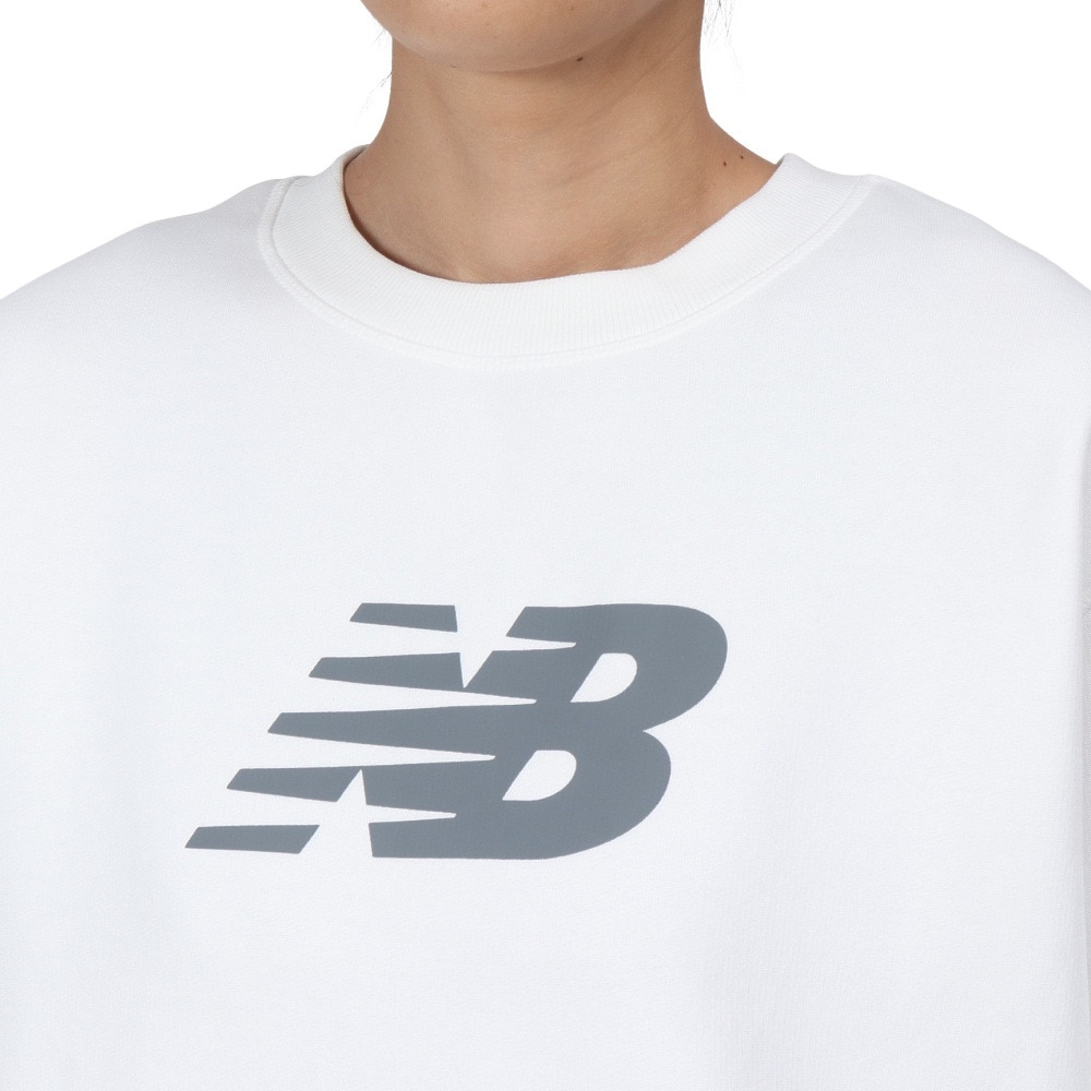 ニューバランス（new balance）（レディース）Sport フリース ロゴ クルー 裏起毛 WT43526WT