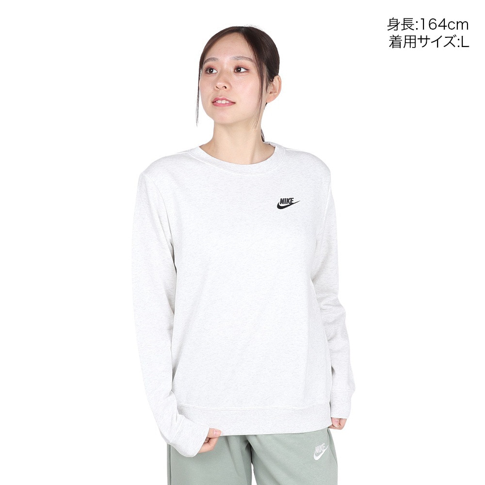 ナイキ（NIKE）（レディース）クラブ フリース クルーネック スウェットシャツ DQ5474-051