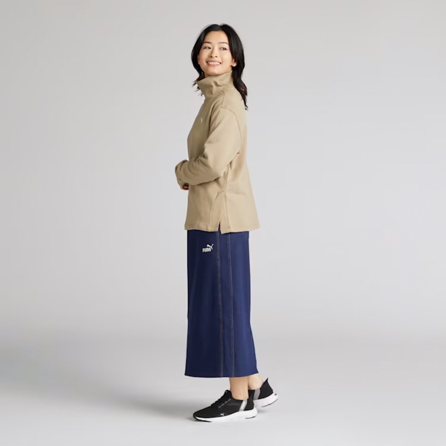 プーマ（PUMA）（レディース）ハー ハイネック クルースウェット 684207 67 BEG