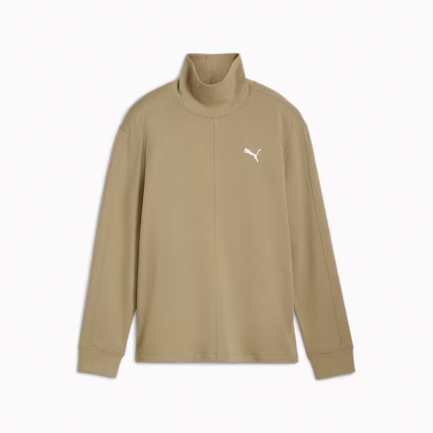 プーマ（PUMA）（レディース）ハー ハイネック クルースウェット 684207 67 BEG