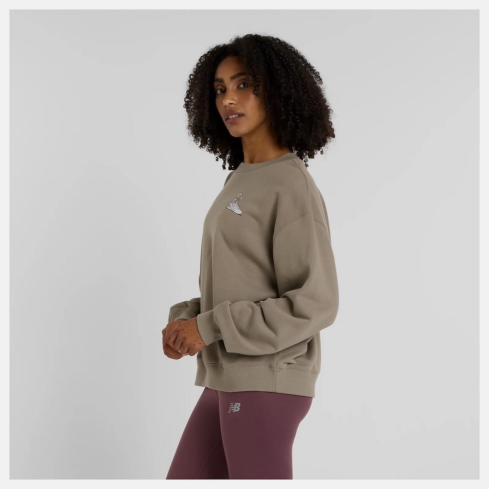 ニューバランス（new balance）（レディース）フラワーシューズ クルーネックスウェット WT51913DOK