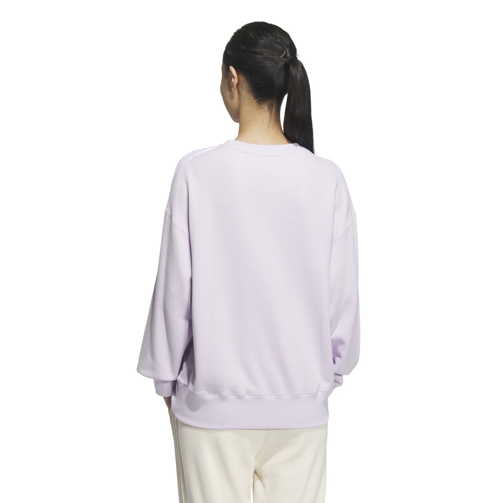 アディダス（adidas）（レディース）エッセンシャルズ プラス スリーストライプス フレンチテリー クルーネックスウェット JUP41-JW4489