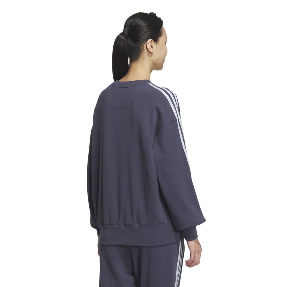アディダス（adidas）（レディース）エッセンシャルズ プラス スリーストライプス フレンチテリー クルーネックスウェット JUP41-JW4490