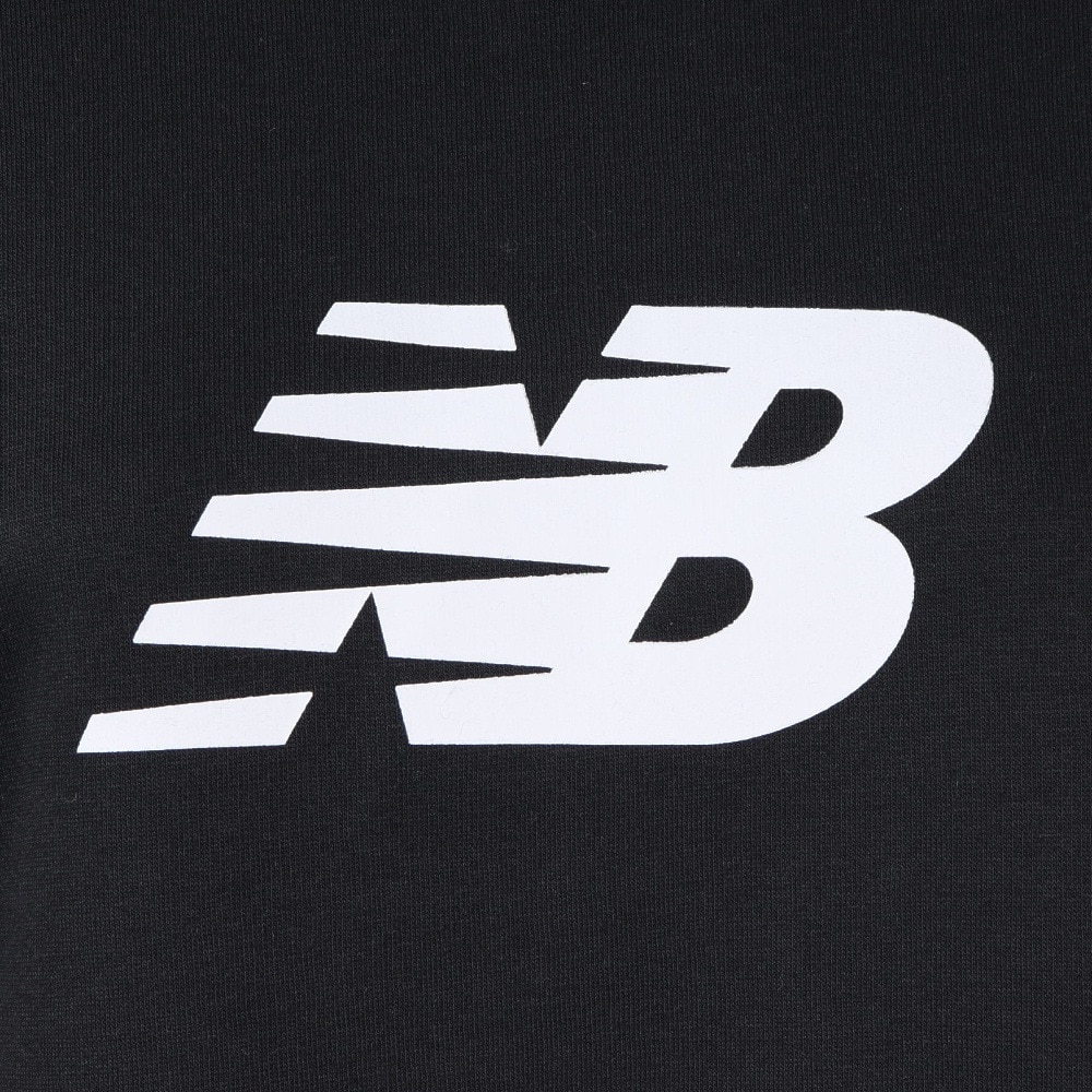 ニューバランス（new balance）（レディース）スポーツフリース ロゴ クルー 起毛 スウェットシャツ WT43526BK