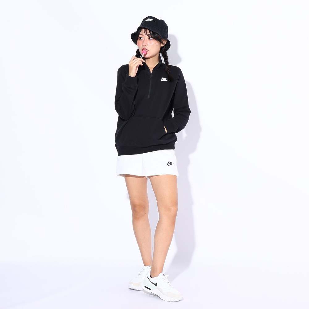 ナイキ（NIKE）（レディース）スポーツウェア クラブ フリース 1/2ジップ スウェットシャツ DQ5839-010