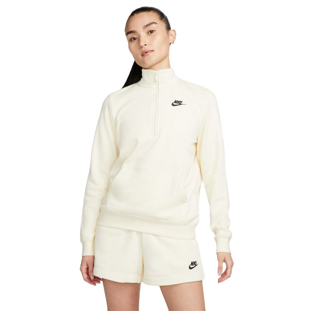 ナイキ（NIKE）（レディース）スポーツウェア クラブ フリース 1/2ジップ スウェットシャツ DQ5839-113