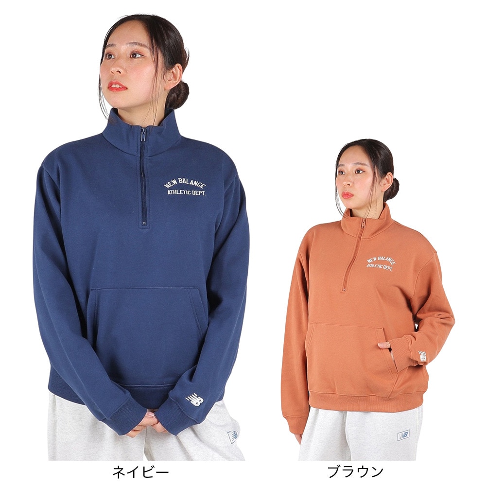 ニューバランス（new balance）（レディース）ハーフジップスウェット WT41538WUT ニューバランス（new balance）（レディース）ハーフジップ