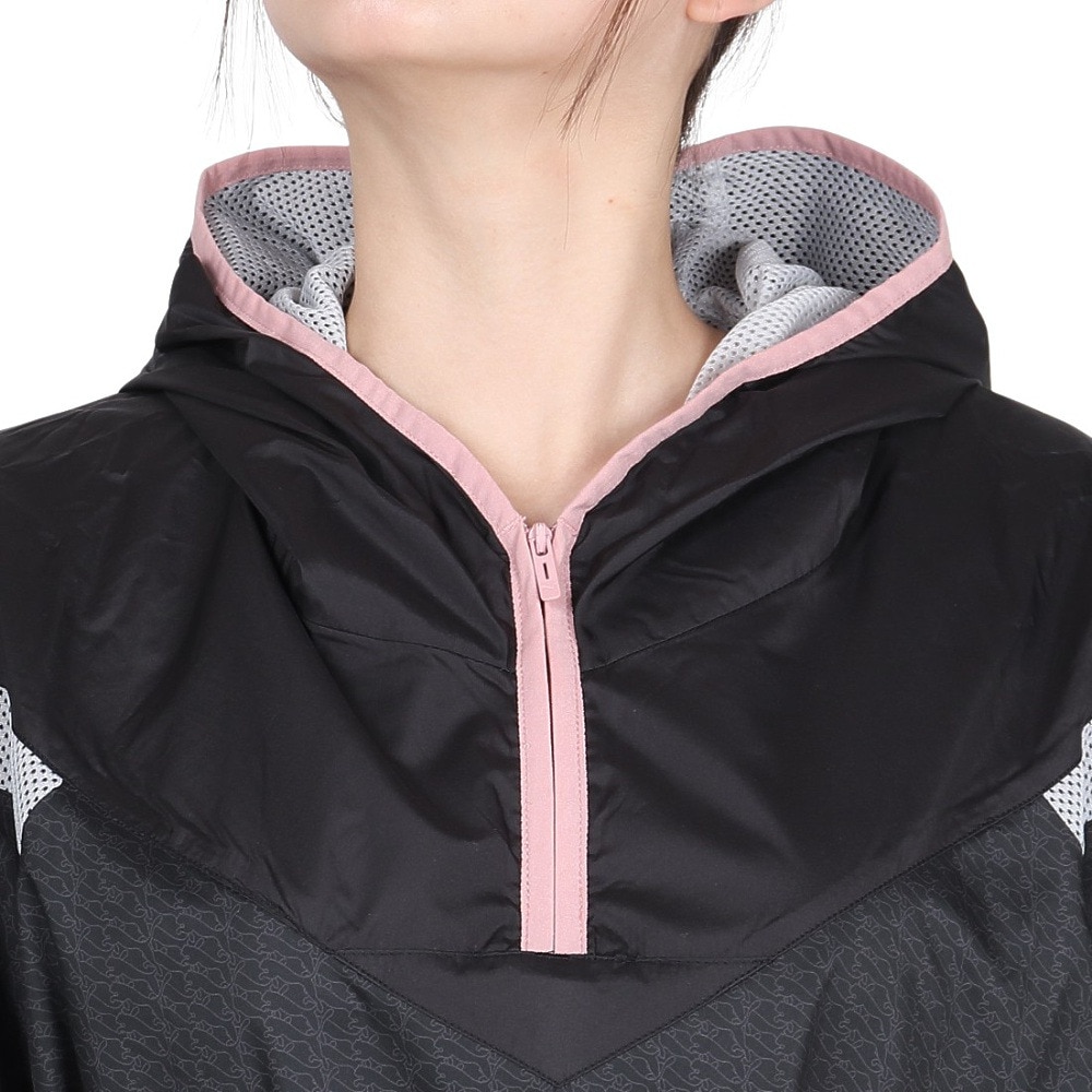 プーマ（PUMA）（レディース）MOTION AOP ハーフジップ フーディー 677700 01 BLK