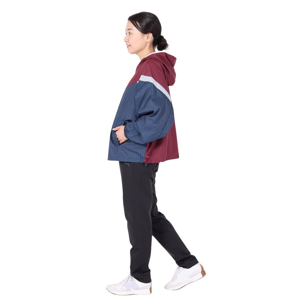 プーマ（PUMA）（レディース）パーカー MOTION ハーフジップ AOP フーディ 677700 22 NVY