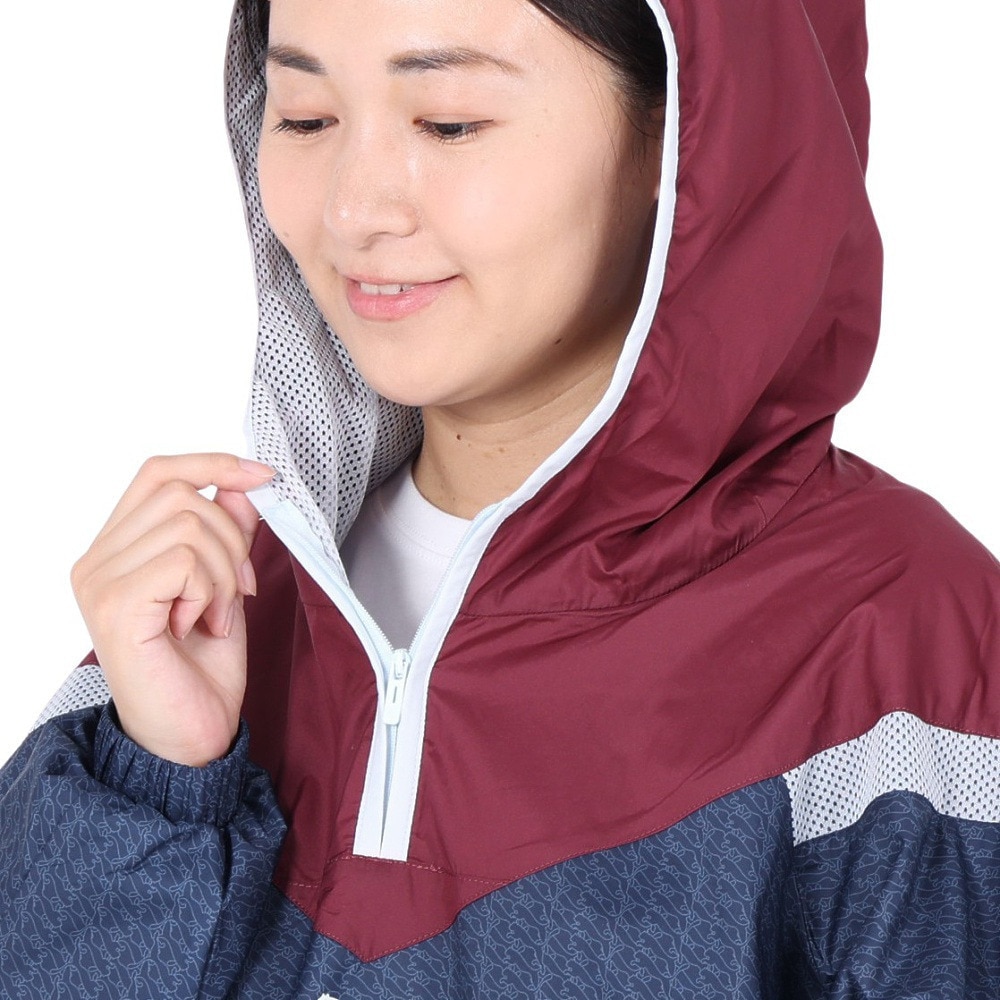 プーマ（PUMA）（レディース）パーカー MOTION ハーフジップ AOP フーディ 677700 22 NVY