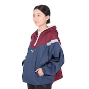 (レディース)パーカー レディース MOTION ハーフジップ AOP フーディ 677700 22 NVY