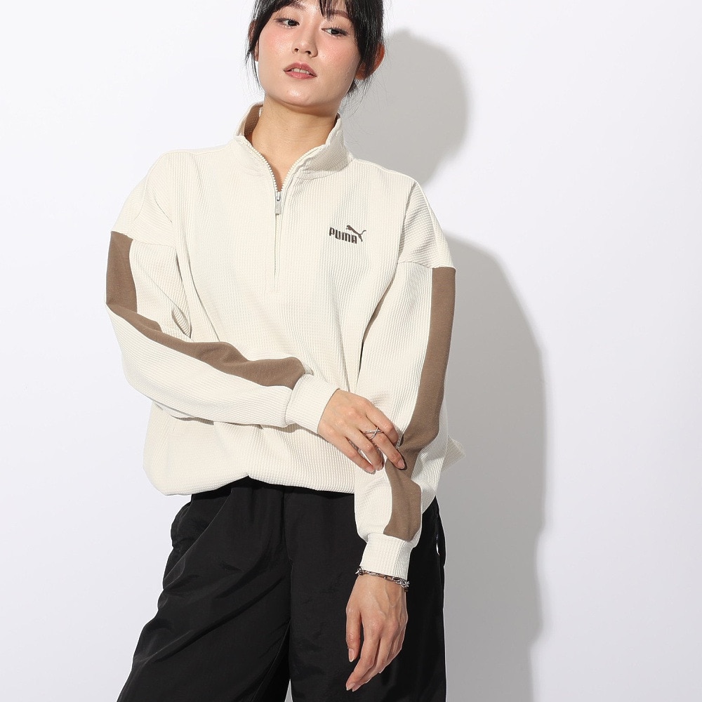 プーマ（PUMA）（レディース）CORE HERITAGE ワッフル トラック ジャケット 686883 87 BEG