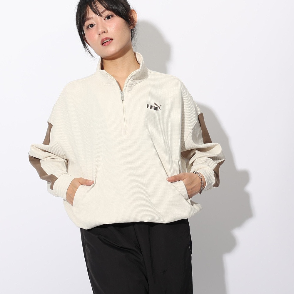 プーマ（PUMA）（レディース）CORE HERITAGE ワッフル トラック ジャケット 686883 87 BEG
