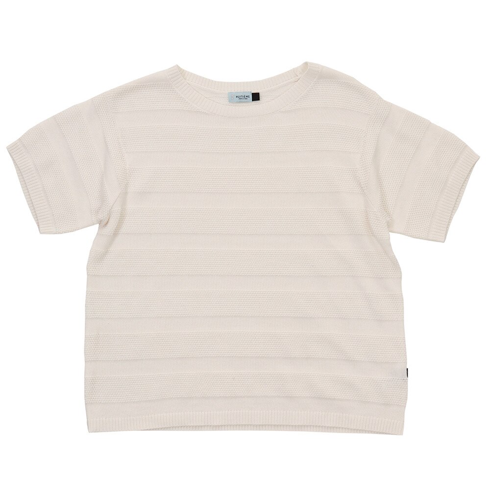  ポップコーンUVニット 半袖プルオーバー HU20STC861214WHT オンライン価格