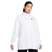 ナイキ(NIKE)(レディース)スポーツウェア クラブ フリース オーバーサイズド モックネック 長袖スウェットシャツ FB8665-100
