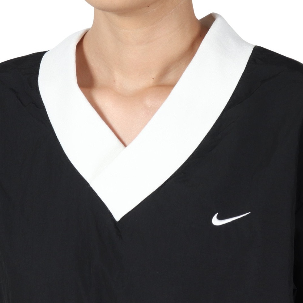 ナイキ（NIKE）（レディース）スポーツウェア エッセンシャル ウーブン UV Vネック ロングスリーブ トップ FV7650-010