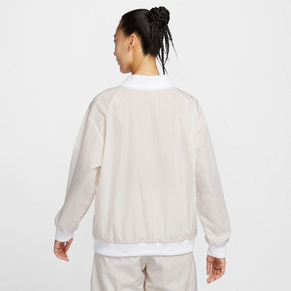 ナイキ（NIKE）（レディース）スポーツウェア エッセンシャル ルーズ UV ウーブン 長袖 Vネック トップ FV7650-110