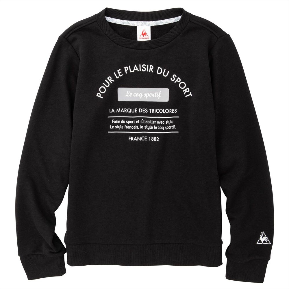  クルーネック スウェット QMWNJF41 BLK スポーツウェア オンライン価格