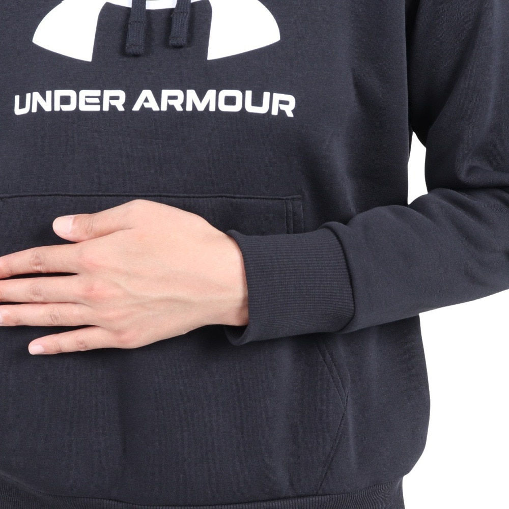アンダーアーマー（UNDER ARMOUR）（レディース）パーカー レディース ライバルフリース ビッグロゴ フーディー 1379501 001