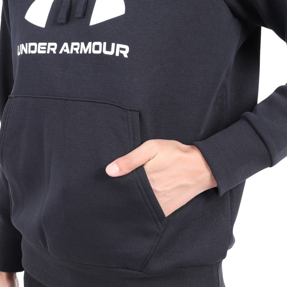 アンダーアーマー（UNDER ARMOUR）（レディース）パーカー レディース ライバルフリース ビッグロゴ フーディー 1379501 001