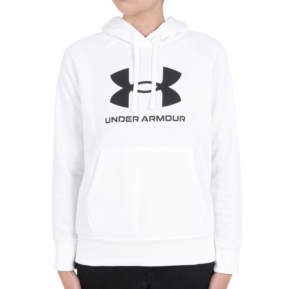 アンダーアーマー（UNDER ARMOUR）（レディース）パーカー レディース ライバルフリース ビッグロゴ フーディー 1379501 100