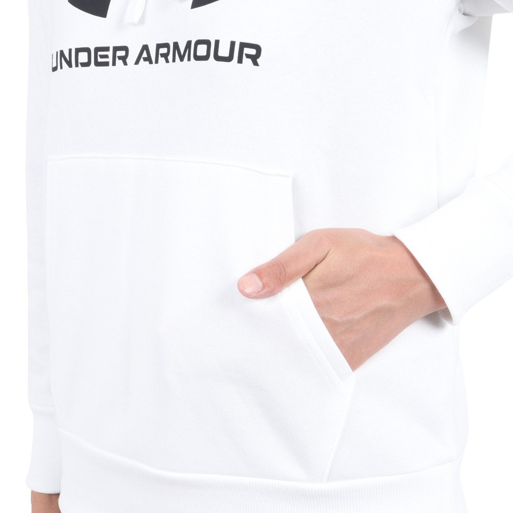 アンダーアーマー（UNDER ARMOUR）（レディース）パーカー レディース ライバルフリース ビッグロゴ フーディー 1379501 100