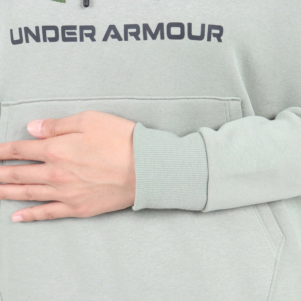 アンダーアーマー（UNDER ARMOUR）（レディース）パーカー レディース ライバルフリース プリント  1381240 504