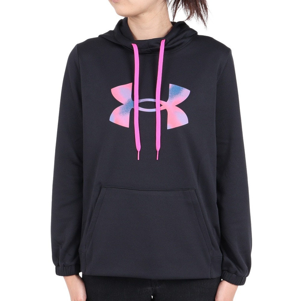アンダーアーマー（UNDER ARMOUR）（レディース）パーカー レディース アーマーフリース ビッグロゴ  1381242 001