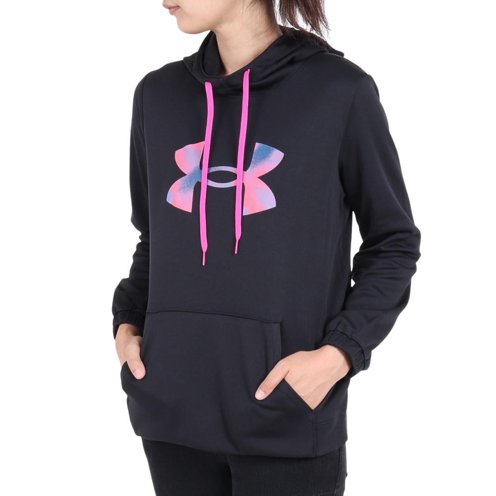 アンダーアーマー（UNDER ARMOUR）（レディース）パーカー レディース アーマーフリース ビッグロゴ  1381242 001