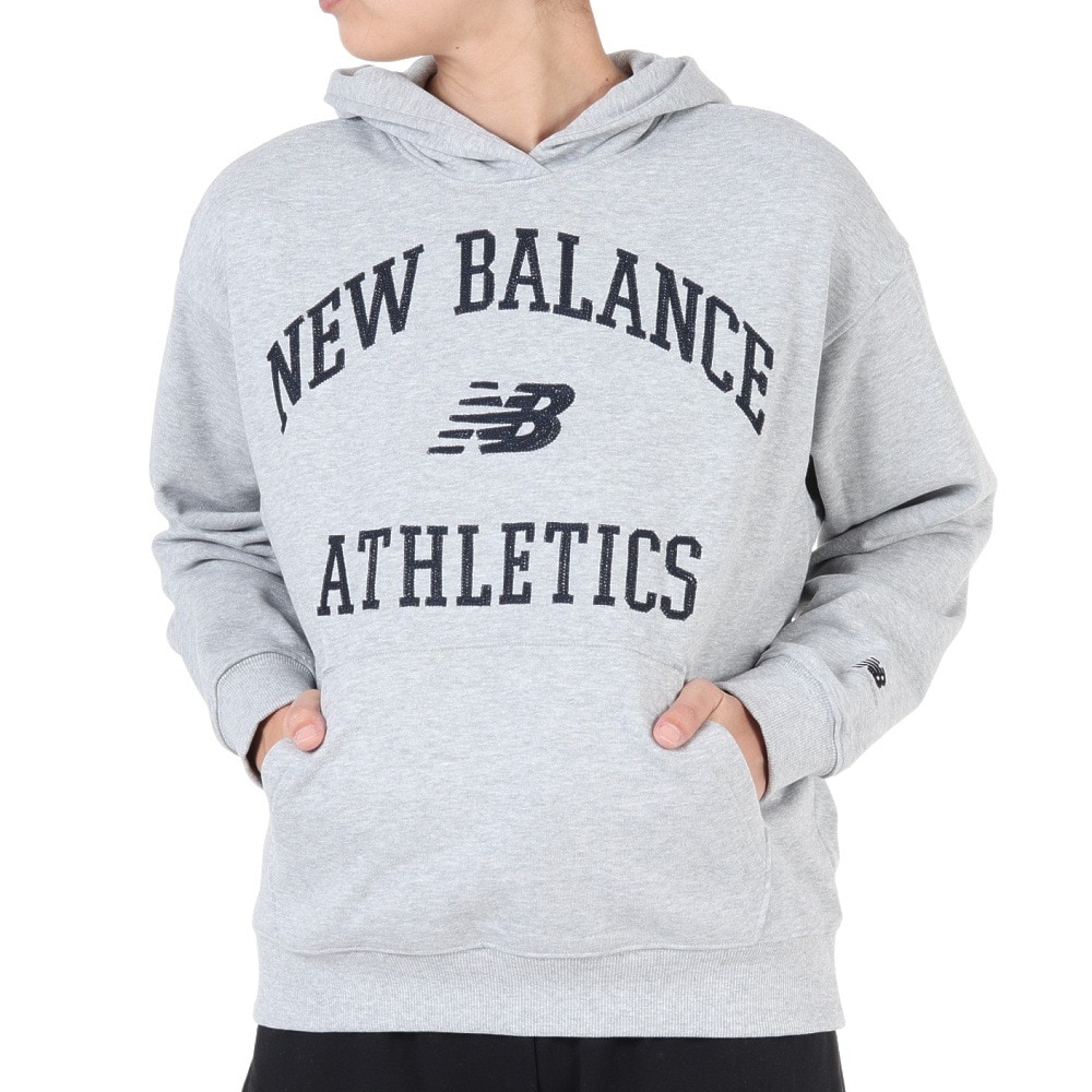 ニューバランス（new balance）（レディース）パーカー レディース Athletics Varsity オーバーサイズ WT33550AG