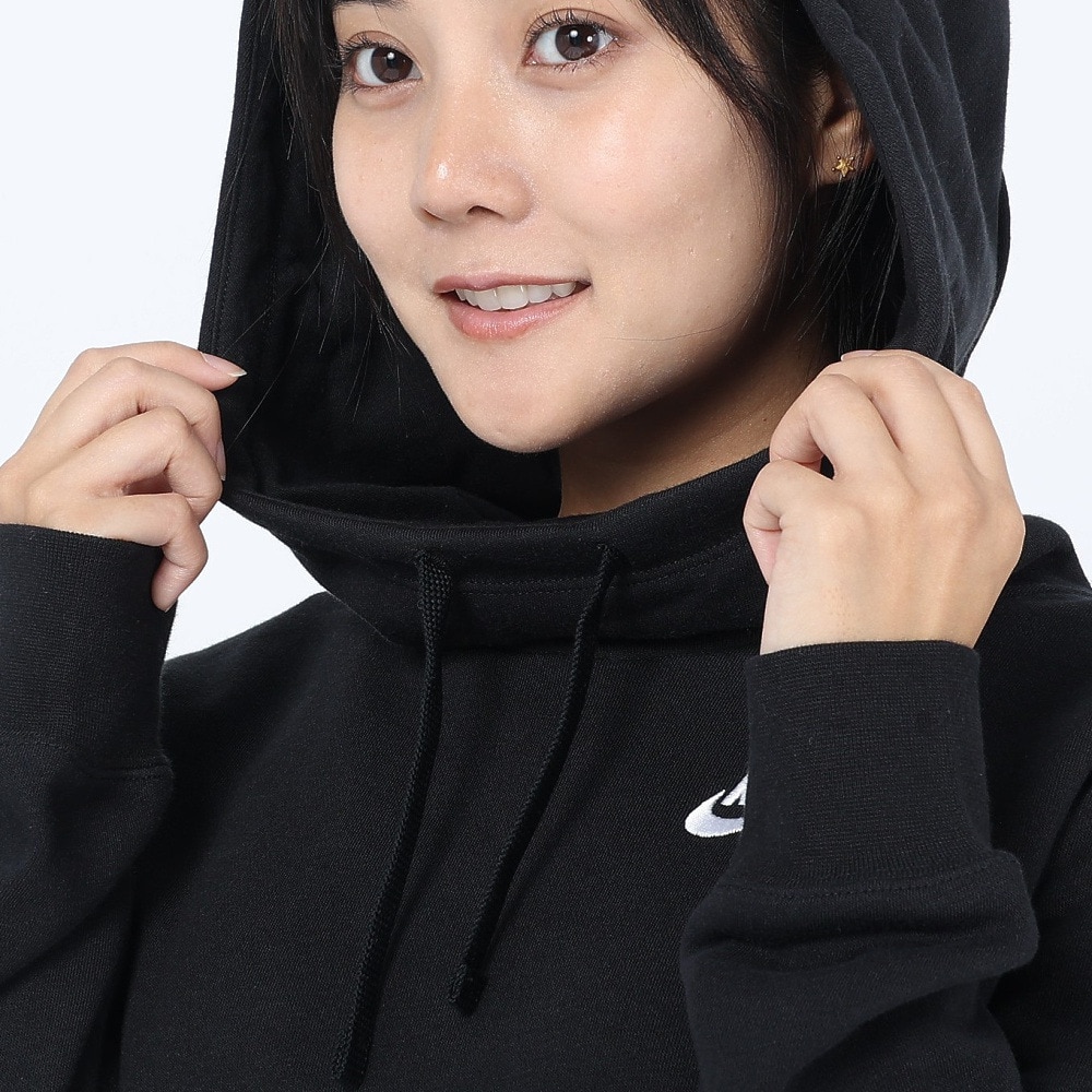 ナイキ（NIKE）（レディース）スポーツウェア クラブフリース ファンネルネック パーカー DQ5416-010