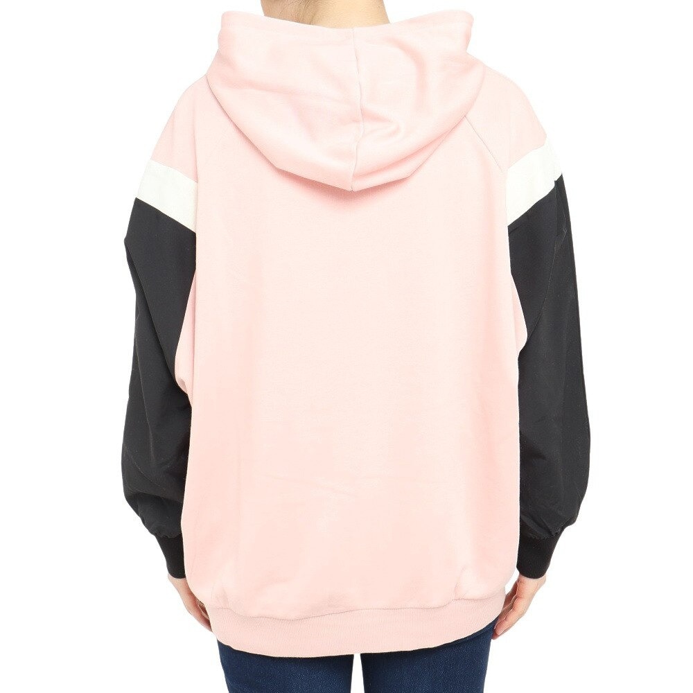 プーマ（PUMA）（レディース）ファブリック ミックス フーディー スウェット 674959 01 BLK