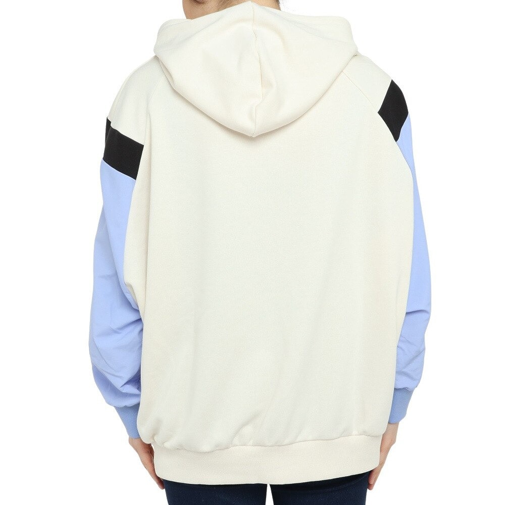 プーマ（PUMA）（レディース）ファブリック ミックス フーディー スウェット 674959 27 BGRY ブルーグレー