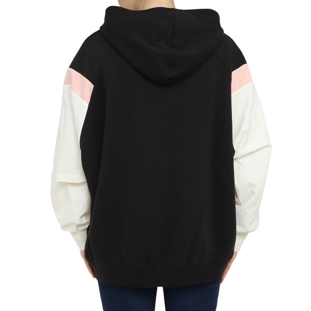 プーマ（PUMA）（レディース）ファブリック ミックス フーディー スウェット 674959 65 WHT