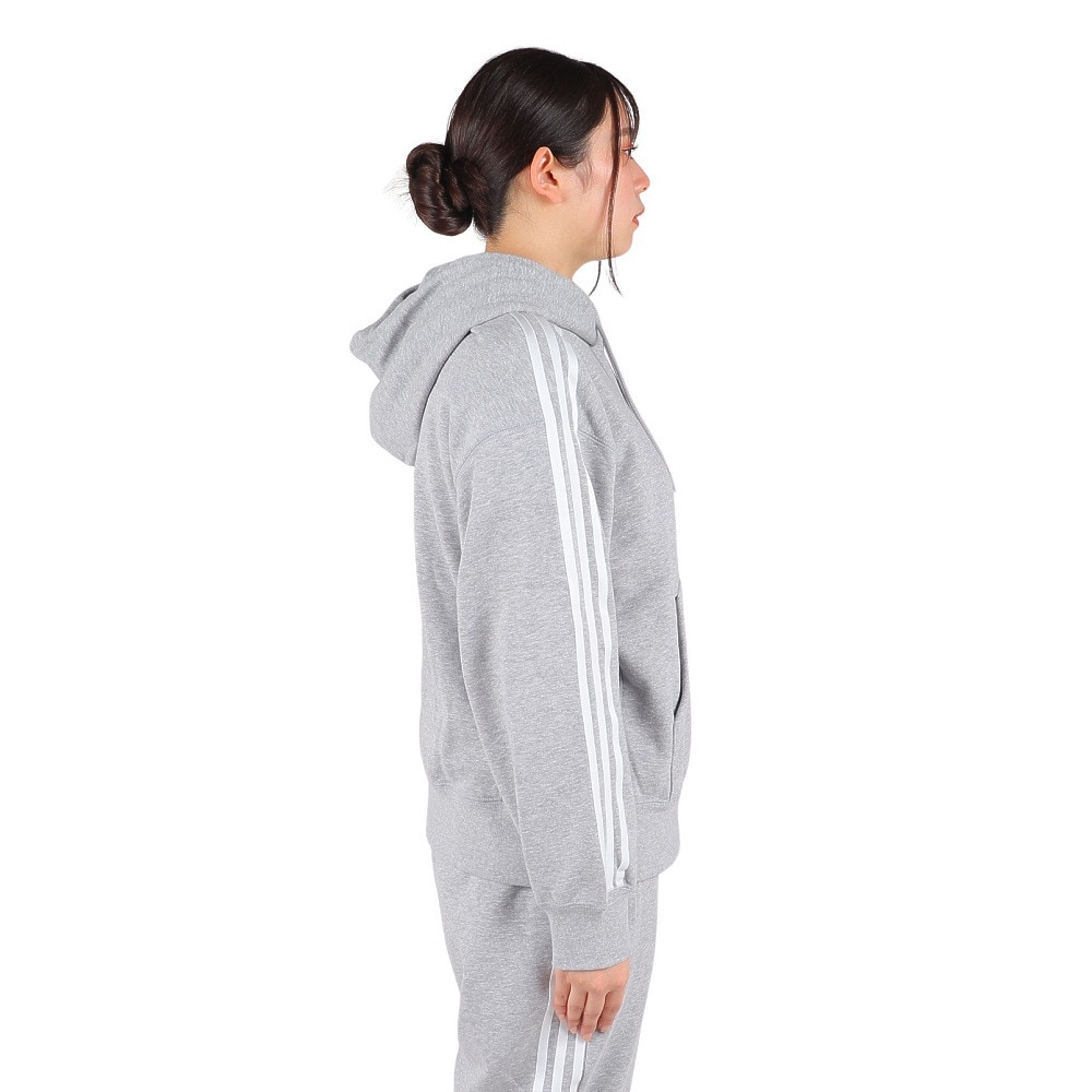 アディダス（adidas）（レディース）エッセンシャルズ プラス スリーストライプス フレンチテリーパーカー KVF82-JF1407