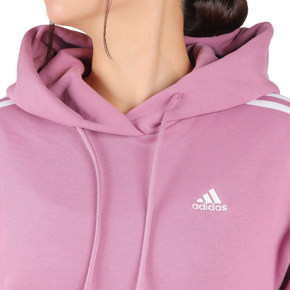 アディダス（adidas）（レディース）エッセンシャルズ プラス スリーストライプス フレンチテリーパーカー KVF82-JF1409
